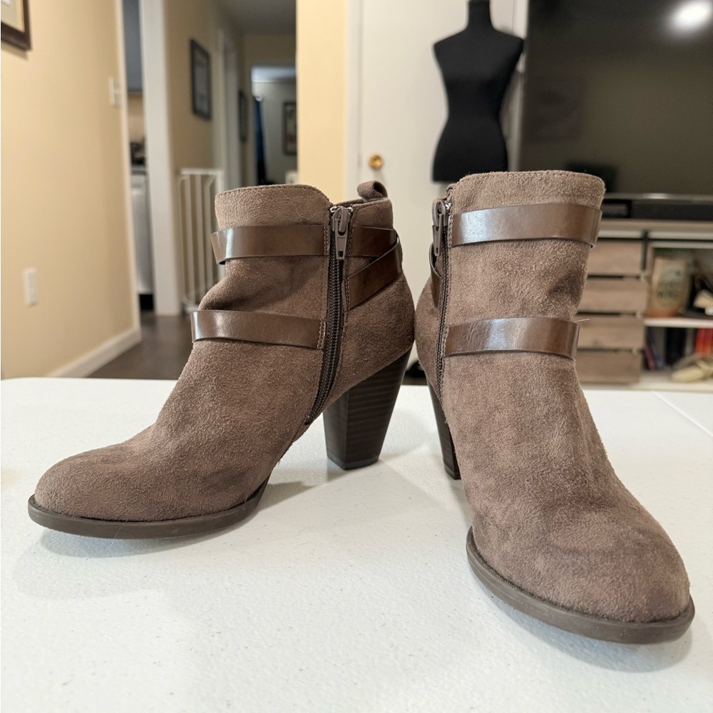 Coach and Four Brown Suede Ankle Boots - Picture 6 of 9